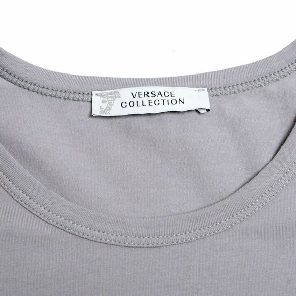 Versace Collection Gray Stretch Crewneck T-Shirt - Picture 5 of 6